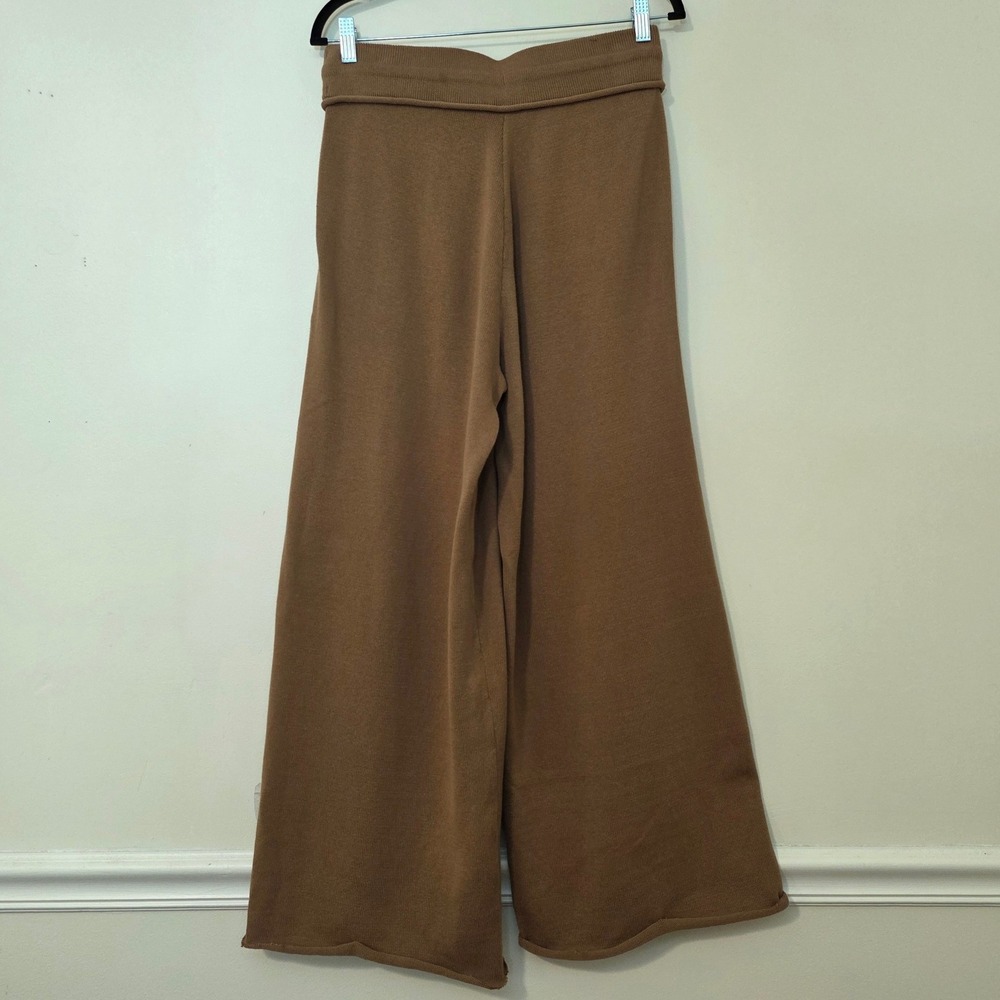 Haven Well Within Wide Leg Organic Cotton Knit Pants Sz M Cozy Boho Drawstring - Picture 5 of 12